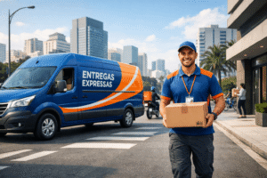 Entrega last mile nacional realizada por operação logística eficiente no Brasil